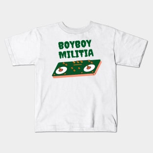 Boyboy Militia - vinyl collection (green & orange) Kids T-Shirt